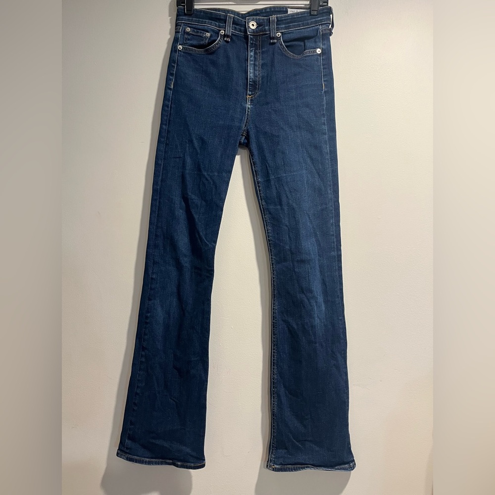 RAG & BONE Nina high rise bootcut in Marine Blue